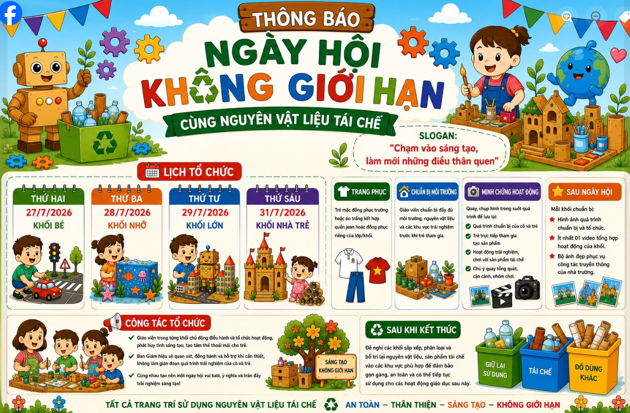 NGÀY HỘI “KHÔNG GIỚI HẠN CÙNG NGUYÊN VẬT LIỆU TÁI CHẾ”